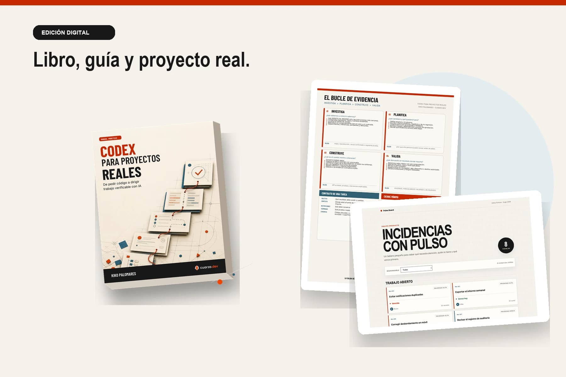 Libro, guía rápida y proyecto Pulse Board